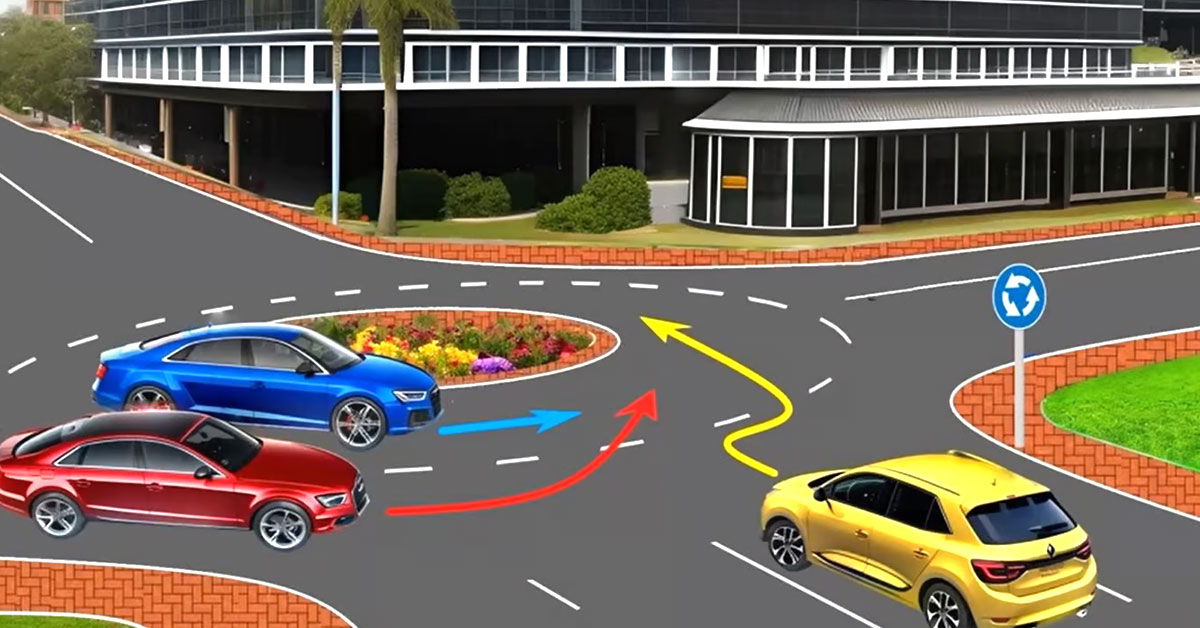 Проезд кругового перекрестка: вспоминаем ПДД